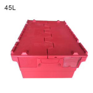 attached lid totes