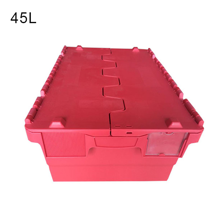 Attached Lid Containers  Heavy-Duty Plastic Totes