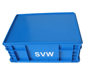 Wood Effect Plastic Folding Euro Stacking Storage Box Industrial Crate 40 x 30cm 