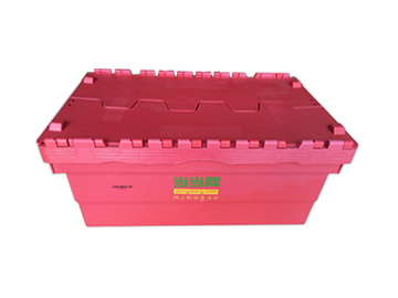 Wholesale plastic storage totes with lids,attached lid totes