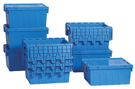 plastic moving boxes