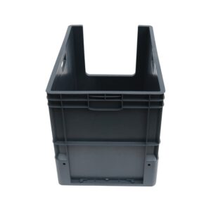 stackable storage bins open front